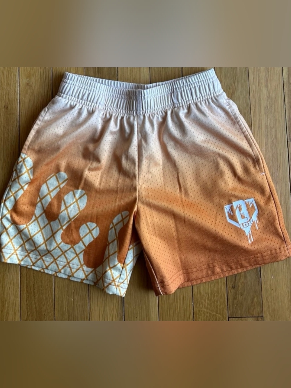 Baseball Lifestyle 101 Ice Cream Youth Shorts - Creamsicle Size Youth Large